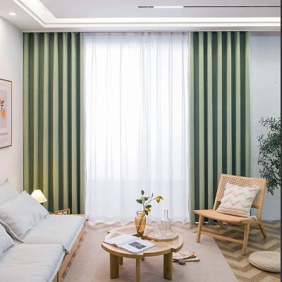 China Blackout Lospring Factory Japan Style High Quality Soft Heavy Ready Made Window Curtains For Living Room for sale