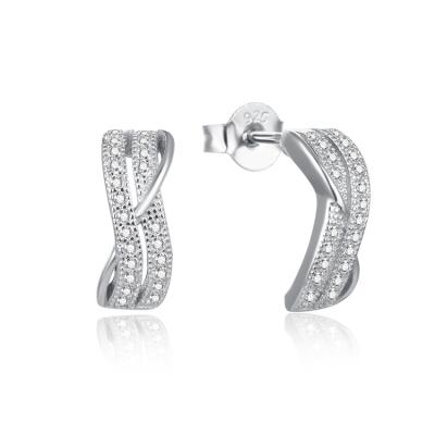 China 925 Sterling Silver CLASSIC Designer Stud Jewelry Supplier Single Earrings for sale