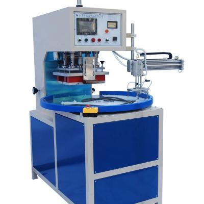 China Best Quality PVC Plastic ABS Automatic Welding Cutting Hotting Hotting High Frequency PVC Materials Turntable Melting Machine for sale