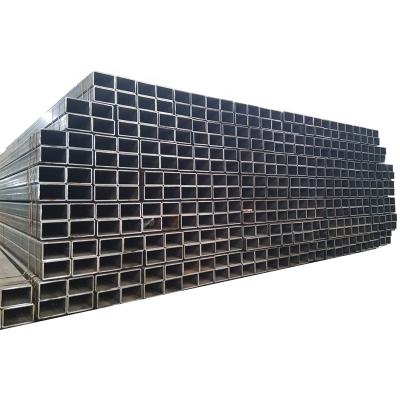 China Smooth Rectangular Steel Structure Pipe Erw Black Square Tube Hollow Section ASTM A500 for sale