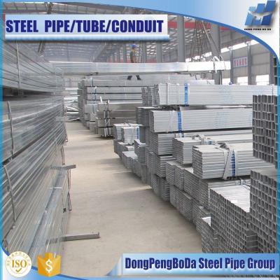 China Structure Pipe Pre-galvanized Steel Square Tubes Sendzimir Galvanized for sale