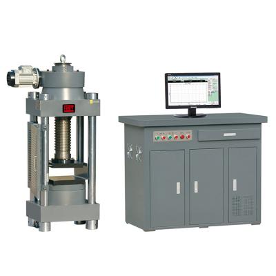 China Automatic flexure and compressibility concrete brick cement compressibility test intelligent computer machine hydraulic compression equipment with low price for sale