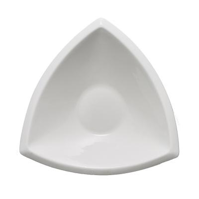 China Yantai Tongli Large Triangle Shaped Triangle Soup Bowl Dishes Porcelain Set Triangle Dishes Ceramic Microwave Safe Safe for sale