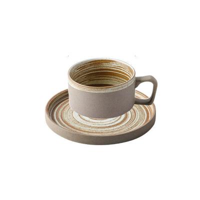 China Yantai sustainable tongli coffee ware porcelain coffee cup set ceramic coffee saucers for sale