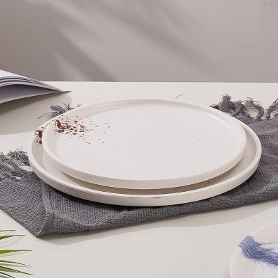 China Smoke Forming Point Compact Disc Tray Light Plastic Plates Reica Porcelain Tableware Hotel Buffet Restaurant Viable Commercial Tray for sale