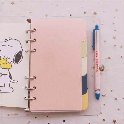 China Custom Gift Index Dividers Wrapping Paper Diary Notebook Index Card Paper Dividers with Tags for sale