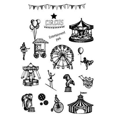 China Decoration Circus Entertainment Pack Clear Stamps Decorative Scrapbooking Stamps for sale