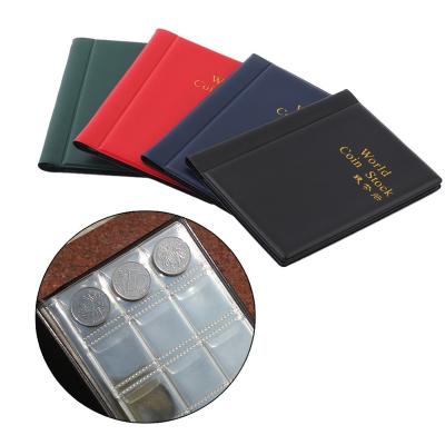 China PVC World Coin Stock 120 Pockets Coin Collection Album Book For Holder Mini Penny Coin Collector Coin Album for sale