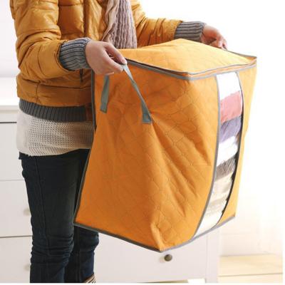 China New classic/postmodern wholesale multi color waterproof non-woven underbed bag large capacity home clothing cotton storage bag for sale