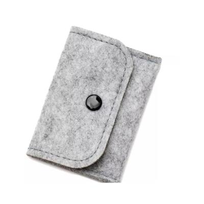 China Eco-Friendly Recycle Hot Sale Fashion Felt Portable Coin Purse Wallet Felt Coin Purse Wallet for sale