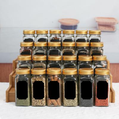 China 120Ml 4oz Seasoning 24 Bottles Elegantly Designed Sustainable Shaker Set Of Home And Kitchen Storage for sale