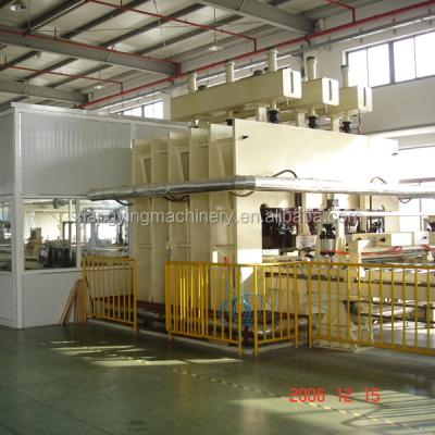 China Melamine Laminating Press 2400T-6X12' Short Cycle Hot Laminating Press Machine 2000x (Double Side) 3900 x 160 / 120 mm for sale