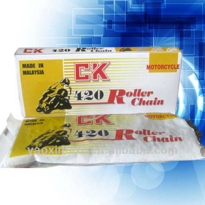 China New Iron 40Mn Package CD70 CK420-104L Motorcycle Chain Kits For Pakistan for sale