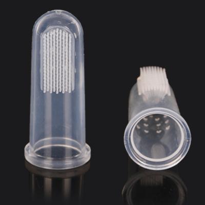 China Obvious Viable Flexibility Brush Hair Design Silicon Dog Finger Toothbrush Tooth Cleaning Brush for sale