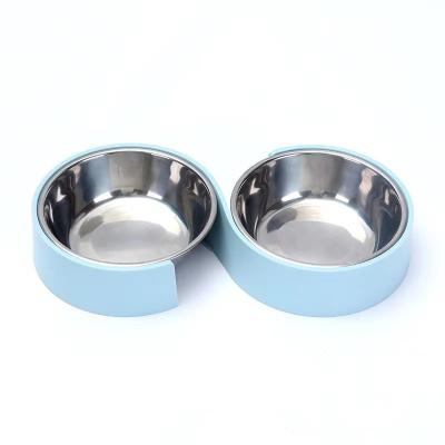 China Design S New Sustainable Pet Bowl Stainless Steel Shape Dog Bowl Minimalist Water And Feeding Dog Bowl For Pet for sale