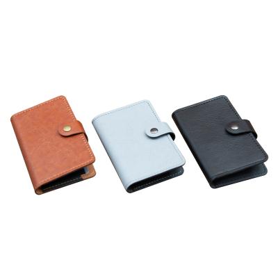 China Minimalist Leather Women's Wallet Card Holder Credit Card Holder Vintage Mini Folding Wallet PU Wallet for sale