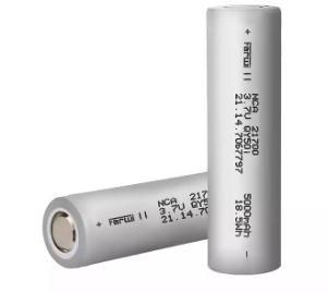 China 21700 5000mah 3.6 V Célula de batería de litio Célula de batería recargable de alta capacidad en venta