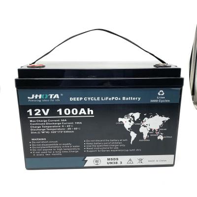 China Capacidade personalizada 12,8V 100Ah bateria de lítio de ciclo profundo baixa auto-descarga à venda