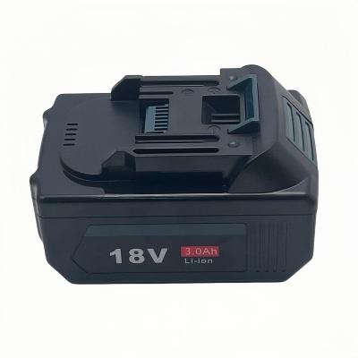 China 18V 3Ah Lithium Ion Battery Pack Compatible with Makita Power Tools 800 Times Cycle Life for sale