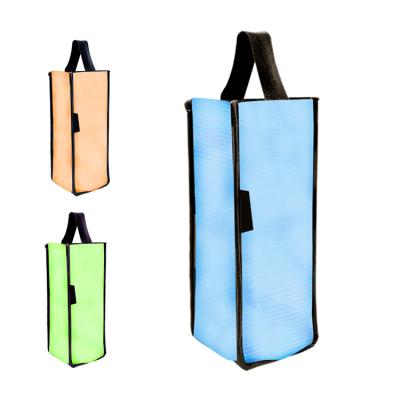 China Waterproof GRS Certificated RPET Recycled Material Wholesale Custom Cooler Bag Wine Bottle for sale