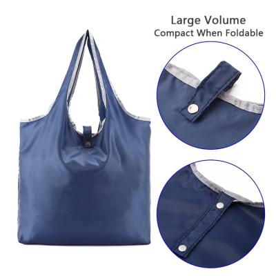 China Folding Shopping Bag Custom Colored Polyester Eco Friendly Retractable Fabric Recyclable With Rpet Bag for sale