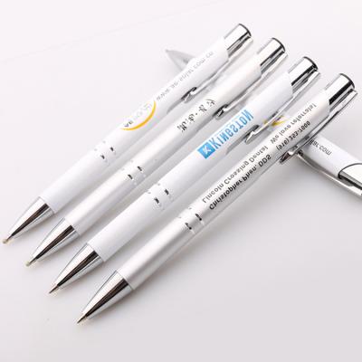 China Promotional Ball Pen Promotion Ballpoint Metal Pen Popular Custom Logo Good Quality With Clip Retractable Pens for sale