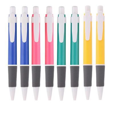 China Pen Yutong 520 Promotional Press Plastic Ballpoint Pen Press Type Oil Based Customized Advertising Pen Printing Rough Logo Wholesale Gift Pen for sale