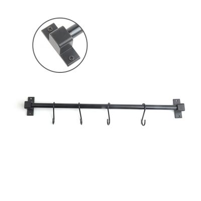 China Durable Attractive Promotional Wall Mounted Sliding Aluminum Alloy Hook Tools Kitchen Tableware Hanger for sale