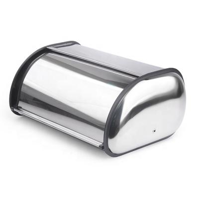 China Sustainable Kitchen Metal Canister Stainless Steel Bread Box For Kitchen, Bread Bin, Bread Storage Bread Holder for sale