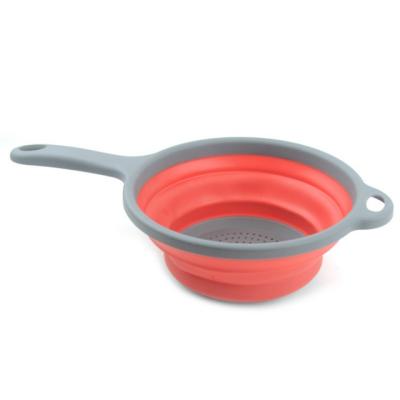 China One Piece Viable Competitive Price Plastic Silicone Hot Selling Collapsible Collapsible Colander for sale