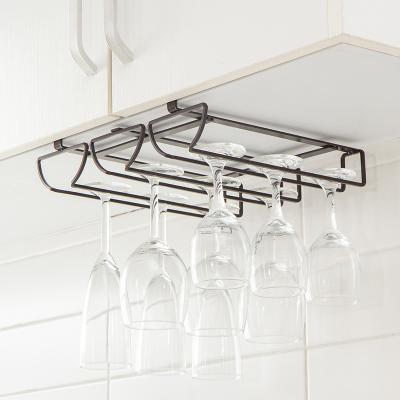 China Sustainable Wine Rack Metal With Glass Rack Wine Glass Rack for sale