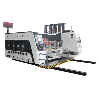 China Corrugated Cardboard Box Flexo Printing Rotary Auto Feeder Die Cutter For Carton Box for sale