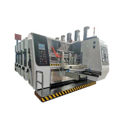 China Cardboard Flexo Corrugated Box Printing 4 Color Flexo Cardboard Printing Die Cutting and Slotting Machine for sale