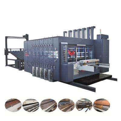 China Corrugated Cardboard Box Flexo Printing Die Cutting Machine Offset 4 Color for sale