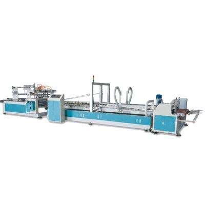 China Corrugated Cardboard Making Machine Fully Automatic Industrial Packaging Making Machine Corrugated Cardboard Box Stitching Folding Gluing Machinery for sale