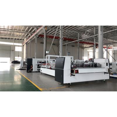 China Automatic Glue and Stitch Corrugated Cardboard Production Folder in One Machine for sale