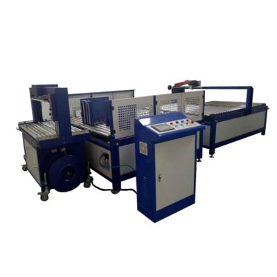 China Full Automatic Food Belt Wrapping PP Bundling Tying Machine Box Package Tying Machine for sale