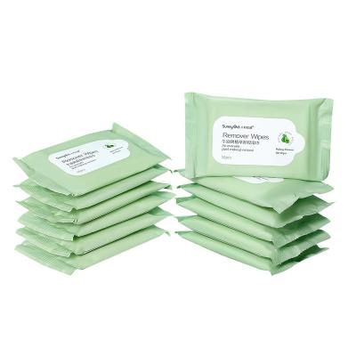 China Eco - Friendly Compostable Makeup Remover Cleaning Wipes Delicate Facial for sale