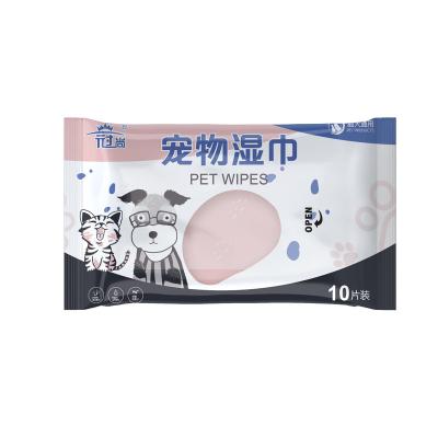 China Daily Life For Plant Unscented Pet Running Refreshing Pet Eye Stain Remover Pet Teeth Ear Wet Cleaning Disposable Cloths Universal for sale