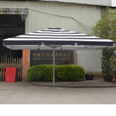 China Large 5*5 Meter Garden Outdoor Strong Luxury Middle Mail Outdoor Parasol Waterproof Furniture Sun Umbrella for sale