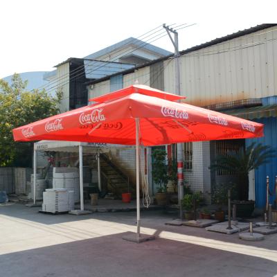 China Garden 3*3 Outdoor White Aluminum Medium Post Outdoor Furniture Color Waterproof Sun Umbrella for sale