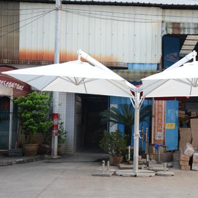 China Promotional Price Outdoor Furniture Wholesale Best Sale Outdoor Hanging Parasol Heavy Heavy Umbrella Some Heads Set for sale