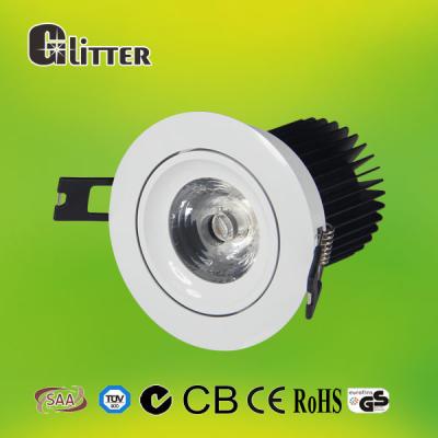 China Dimmable 125mm COB LED Downlight , Hotel Fire Rated Round LED Down Light for sale