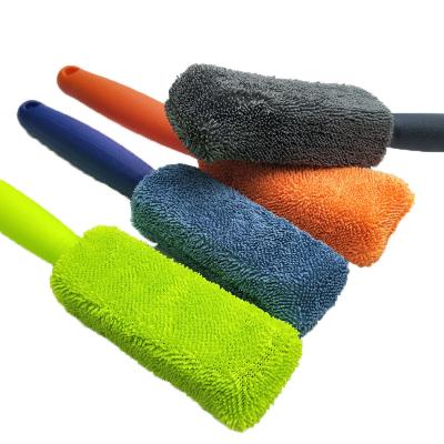 China Microfiber Sponge Manual Polishing Cleaning Wash Brush For Car Auto Wheel for sale