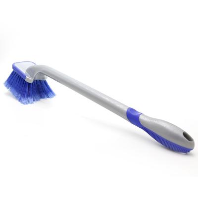 China Automatic Wheel Cleaning and Washing Cleaning Brush Long Handle Rim Washing Cleaning Brush for Tire Brush for sale