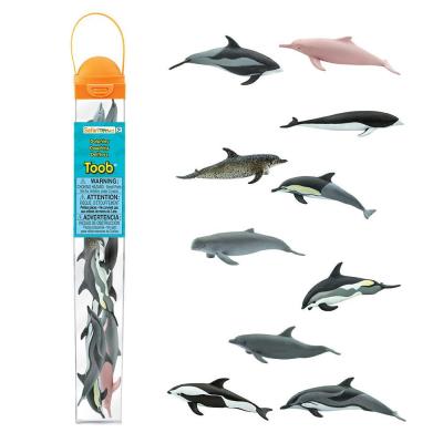 China 10Pcs/Set Dolphin Delphinidae Mini Animals Breakdown Sea Life Model Classic Toys For Boys 100475 100475 for sale