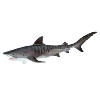 China Safety Tiger Shark Sea Life Classic Eco-Friendly Toys For Boys Marine Oceans Animal Model 211702 for sale