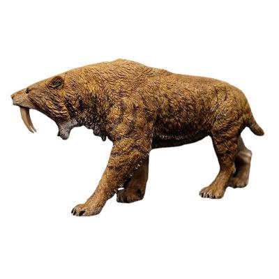 China 2021 Stray Cat Rebor Smilodon Populator Tiger Classic Toys Saber-toothed for Boys Brown Color Plain Animal Model Version 160864 160864 for sale