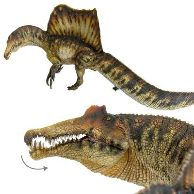 China Eco-Friendly Safety Essien Spinosaurus Dragon Spiny Dinosaur Classic Toys For Boys Prehistoric Movable Jaw Ancient Animal Model for sale