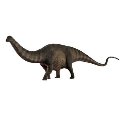 China 1:35 Nanmu Apatosaurus Stronghold Dinosaurs with Small Human Figure Animals Toy Doll Green Gray Color Prehistoric Version 170202 for sale